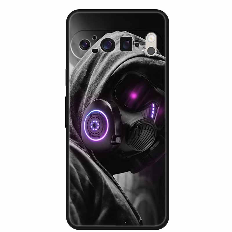 For Google Pixel 9 Pro XL Case 9Pro Coque Black Silicone Soft Phone Case For Google Pixel9 Pro Pixel 6 7 8 Pro Back Cover Case