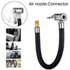 10CM Car Tire Inflator Hose Extension Tube Inflation Tube Adapter Connector Hose Car Exterior Accessories Cannot Deflate