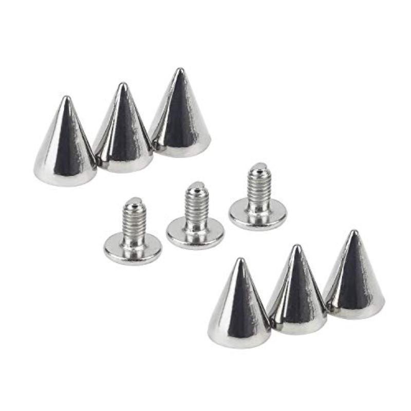 20/50 Stück Kegelnieten Nieten Doppelkappen Nieten Metall Punk Schraubnägel Leder Kleidung Schuhe Leder DIY Bastelwerkzeuge