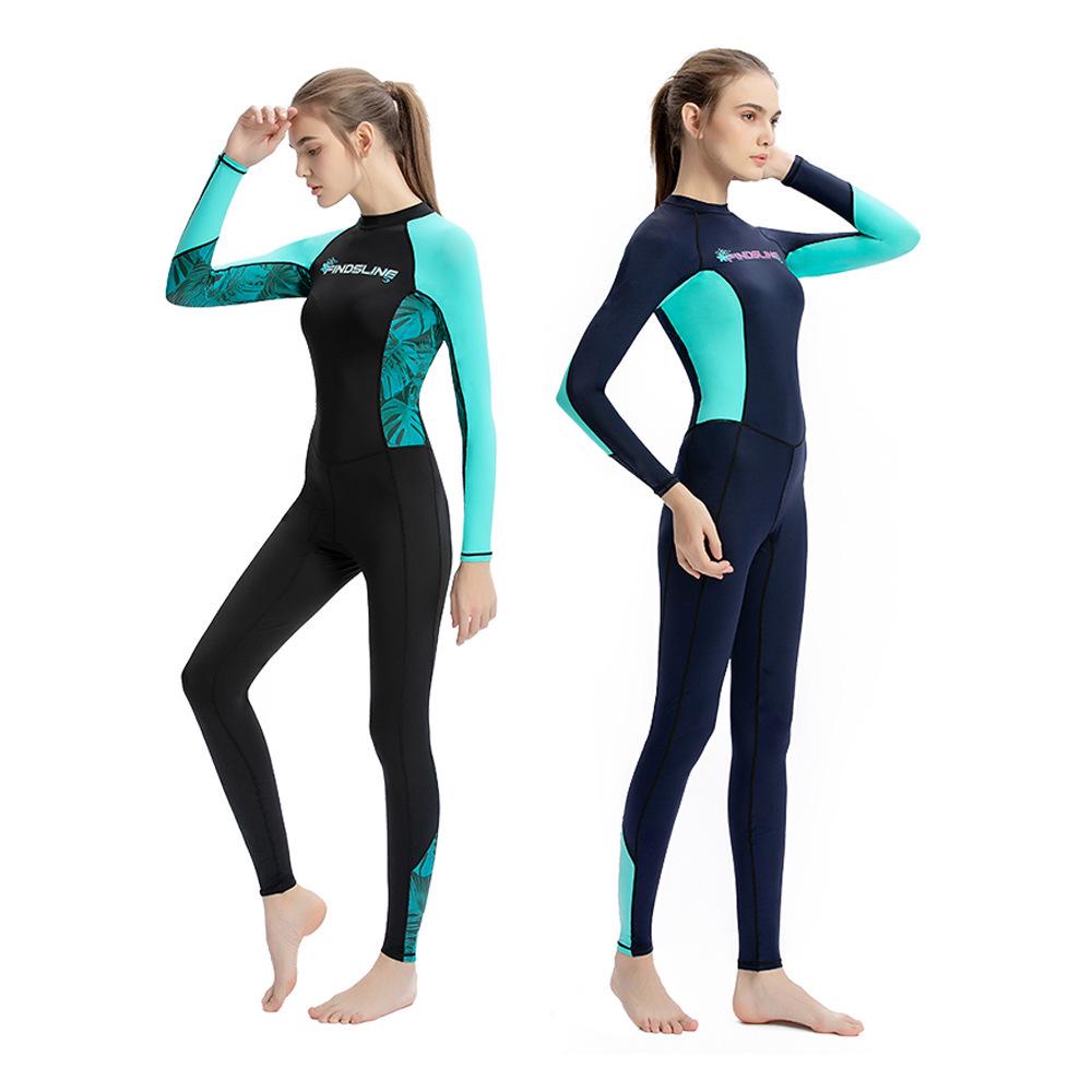 Women's Ice Silk Lycra Quick-Dry One-Piece Wetsuit - Sun & Jellyfish Protection Surf Suit