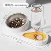 Automatic Non Overturn Stainless Steel Cat Food And Water Feeding Bowl For Pet Cats