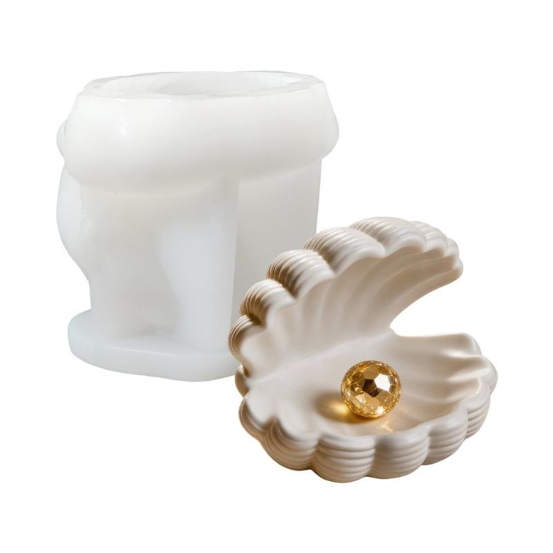 Multifunctional Silicone Organizers In Seashells Shape For Crafting Jewelry Holders And Small Item Storage Solution