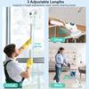 8 In 1 White Bathroom Kitchen Cleaning Gadget Multifunctional Electric Cleaning Brush Household Wireless Rotatable Cleaning Brush