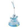 Blue 4-Layer Cat Ball Tower Toy with Feather & Catnip for Exercise