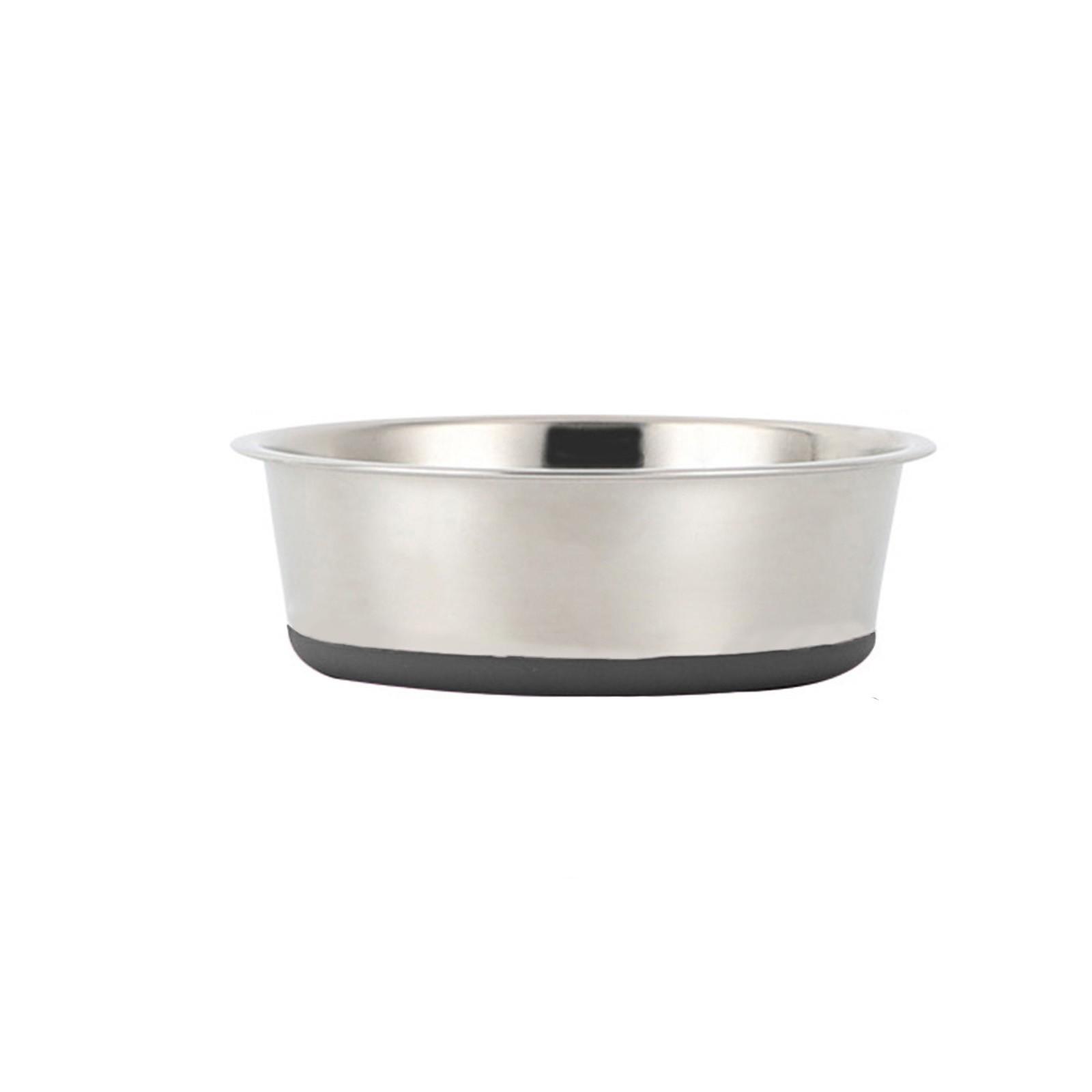 

Non- Stackable Stainless Steel Dog Bowl Feeder With Silicone Base (.6in ) чёрный