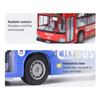 High Quality Simulation Bus Large Size Drop-resistant Light Music Inertia Bus Model Pull Back Car Educational Toys Gifts