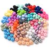 14mm 10Pcs Silicone Beads Food Grade Abacus Teething Beads for Baby Teether Chewing Pacifier Clip Chain BPA Free Accessories