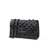 Viney Leather Handbag, Women's Chain Bag, Crossbody Bag, Shoulder Bag, Black