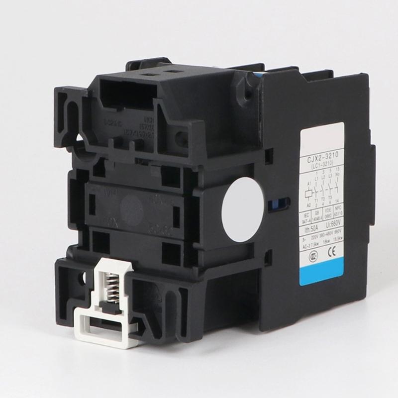 220V CJX2-3210 Electrical Contactor for Controlling Switching Within an Circuit, with Plastic Housing and Clear Model Identification, 1 Pc