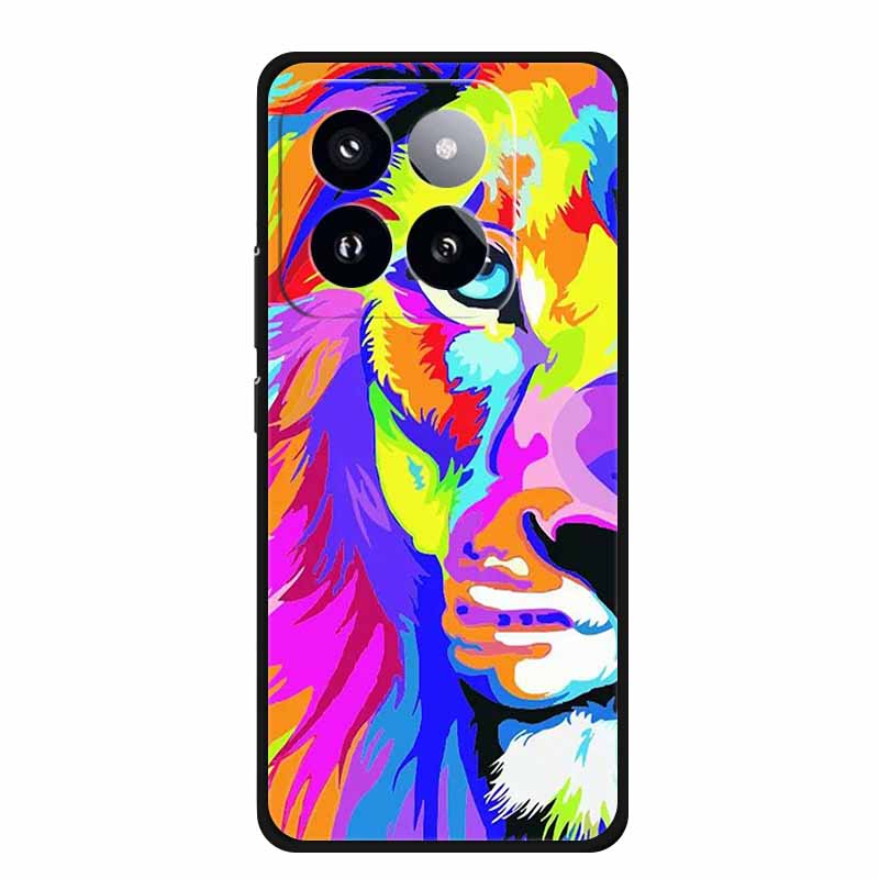 For Xiaomi 14T PRO Case Luxury Soft Silicone TPU Phone Cases Back Cover For Xiaomi14T Bumper Protective Shockproof Love fundas