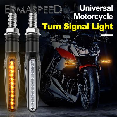 Pair 12V Motorcycle Motorbike Turn Signals Indicator Blinker Universal 24 LEDs Front Rear Turn Signals Light For Scooter