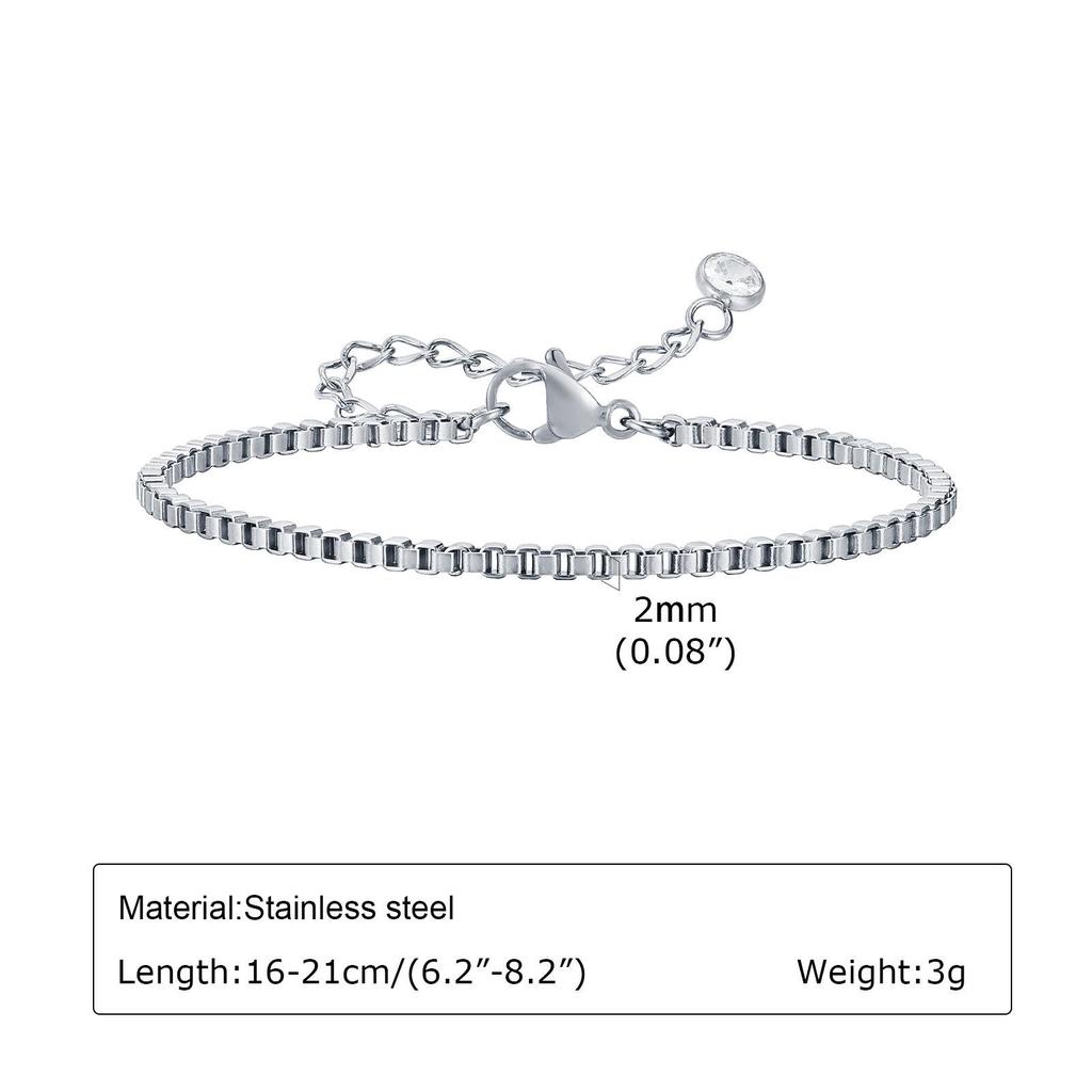 Women's Versatile Twist Chain Bracelet - Stackable and Stylish for Daily Wear