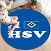 Hamburger SV Round Area Rug,Carpet Rug for Living Room Bedroom Sofa Playroom Decor,Non-slip Floor Mat