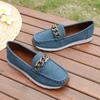 Soft Sole Slip-on Women's Loafers Fashion Chain Decors Anti-slip Casual Shoes for Women Office Ladies Comfortable Flat Footwear