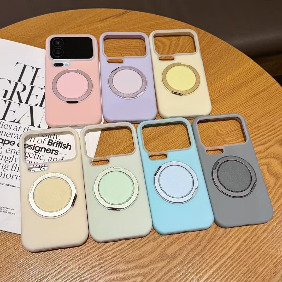 

Xiaomi 17 Pro Max Liquid Silicone Stand Case - Skin-Feel Anti-Drop Protective Cover Xiaomi 17