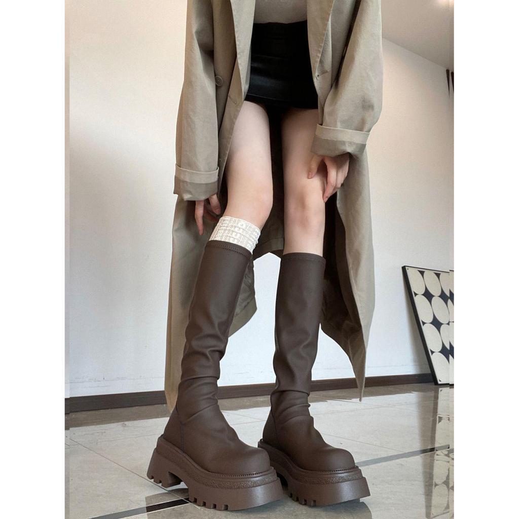 2025 Autumn/Winter Women's Platform High-Thigh Slimming Boots - Spicy Girl Collection