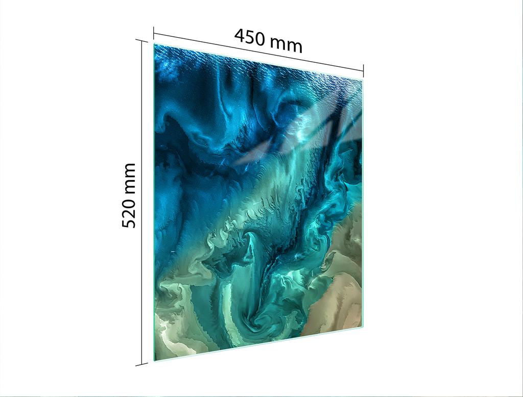 GLASS CUTTING BOARD 45x52 Marble
