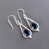 Anniversary Gift London Blue Topaz Gemstone 925 Sterling Silver Jewelry Earrings EE-14-6