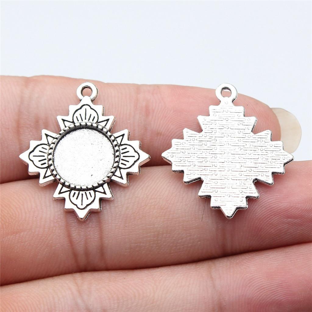 Accessories Parts Fit Round 8-15Mm Glass Cabochon Base Setting Tray Wedding Jewelry Findings QA016