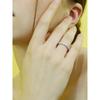 Square Cubic Bold Ring (14K) Size 13