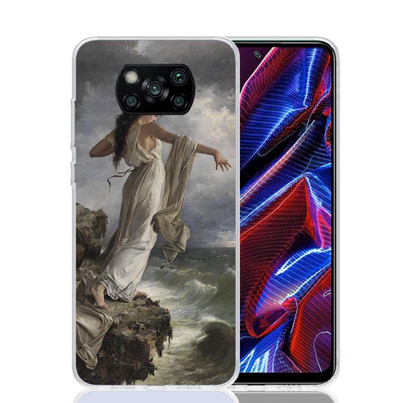 Paint Art Renaissance Phone Case For Xiaomi Poco X7 X6 X5 Pro F7 Ultra Redmi 15C 15 13 13C 12 12C 10 10A 10C 9 9A 9C 9T Cover Po