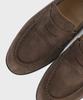 Firenze Atelier Standard U-Tip Suede Penny Loafers 4050-Qs [Dark Brown]