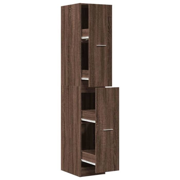 VidaXL Apothecary Cabinet Brown Oak 30x41x174.5 Cm Engineered Wood, Apothecary Chest, Apothecary Furniture, Chest with 3309633