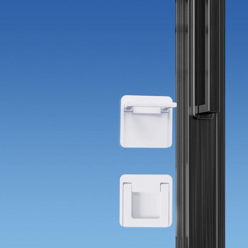 Baby Safety Slide Window Locks For Kids Proof Patio Closet Doors Sliding Glass Door Child Lock- White