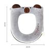 1Pcs Thickened Zipper Cartoon Toilet Mat New Cute Toilet Cover Plus Velvet Toilet Seat Cover To Protect Pregnant Women Confin