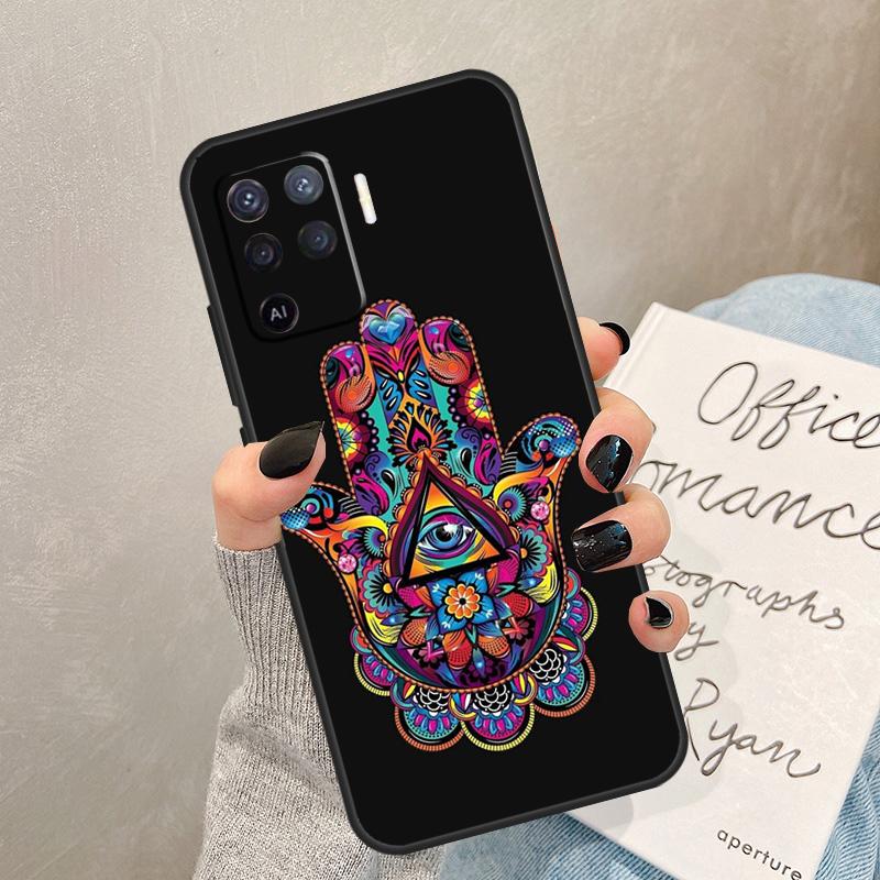 

Hamsa Hand Of Fatima Case For Oppo A5 Pro A15 A17 A57 A77 A94 A74 A54 A16 A76 A96 A40 A60 A80 A18 A38 A58 A78 A98 OPPO A38 4G