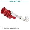 ACROPIX Turbo Sound Exhaust Muffler Pipe L Size Red 2pcs