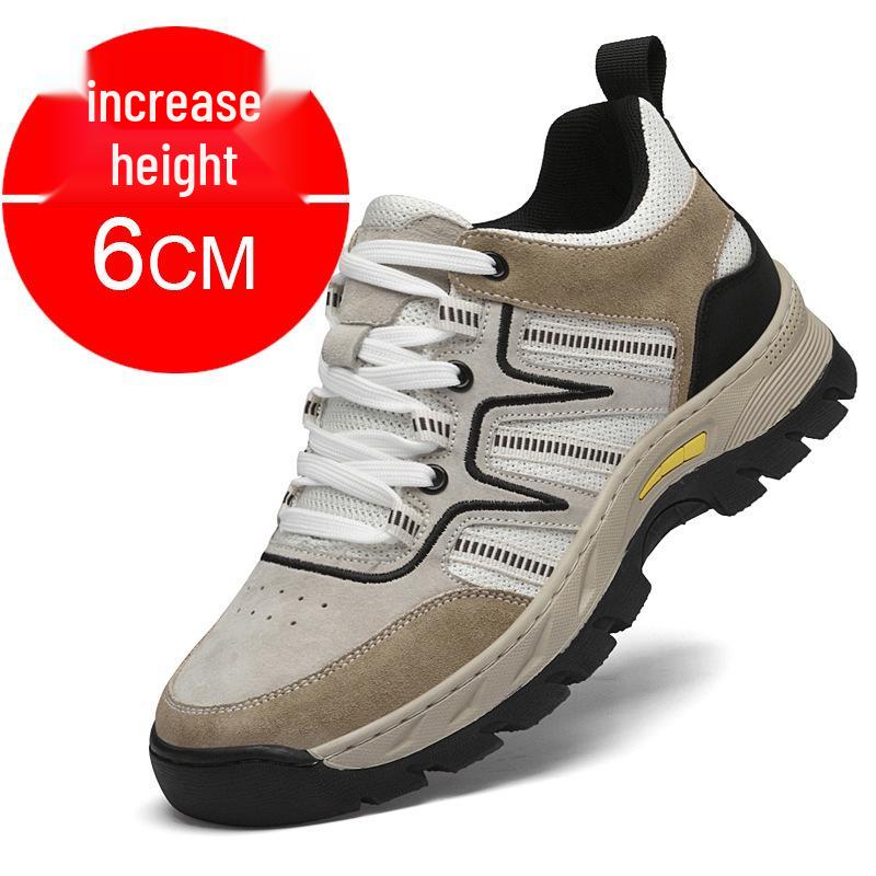 Spring 2025 Men s 8CM Invisible Height Increasing Outdoor Sports Shoes for Running & Mountaineering