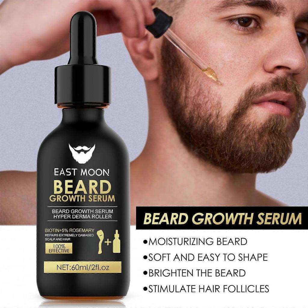 Limited time!!East Moon Beard Care Essence Set - Men's Facial Hair Care And Beard Nutrition