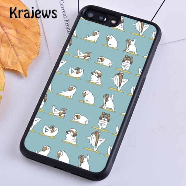 

Krajews Cartoon Shih Tzu Dog Soft Phone Case Cover For iPhone 16 15 SE2020 14 6 7 8 plus 11 12 13 pro max Plus coque Fundas iPhone 6 6s