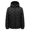 Mens Lightweight Hooded Down Jacket Winter Short Puffer Coat Warm Casual Outerwear In Black Green Gray