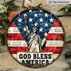 2D Flat Aluminum Wall Decorations In Various Sizes, Commemorating The 250th Anniversary of Independence Day, Featuring The Statue of Liberty