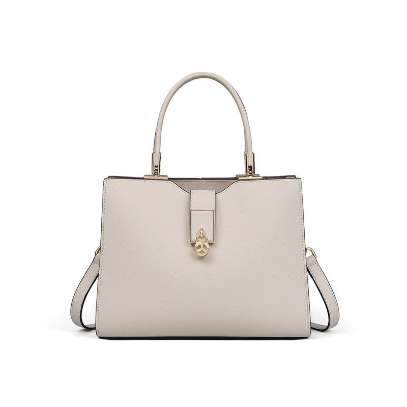 Bag Women'S Bag Cowhide Large-Capacity Portable Mother Bag Middle-Aged Light Luxury Birthday Gift For Girlfriend And Wife