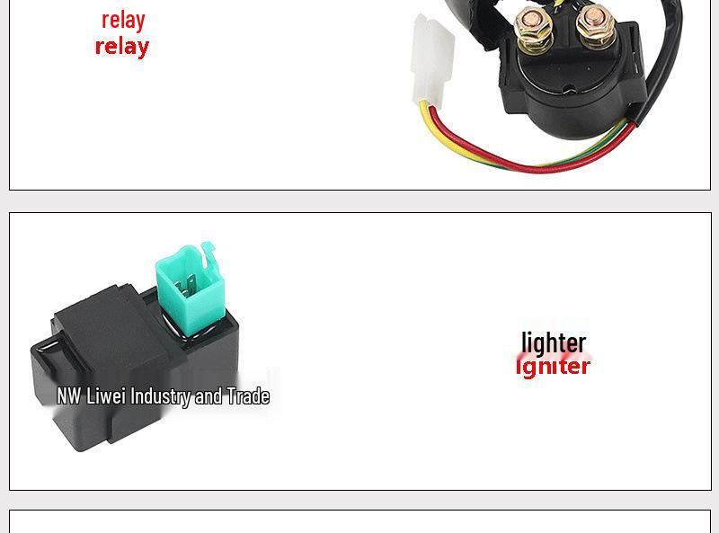 Off-Road Motorcycle Wiring Harness & Magnetic Coil Switch for 50-125CC ATV/Quad