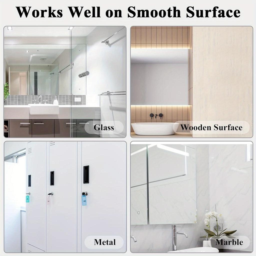 Toilet towel hooks, 2/4/6 adhesive hooks, stainless steel shower hooks, used for hanging bathrobes, loofah nets, jackets, clothes, hats