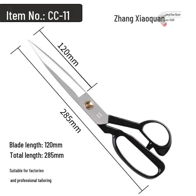 Genuine Zhang Xiaoquan 8/10 Inch Durable Tailor Shears for Fabric Cutting and Sewing