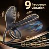 Vibrating Cock Double Ring for Men Penis Trainer Climax Clitoris G-spot Stimulator Vibrator Sex Toys for Couples Ejaculation Delay Ring Adult Supplies