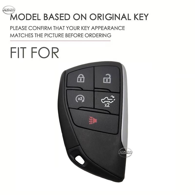 New 5 Button Remote Car Key Case Cover Shell Holder Protector Silicone For Chevrolet Silverado GMC Sierra Buick 2022 2023 2024