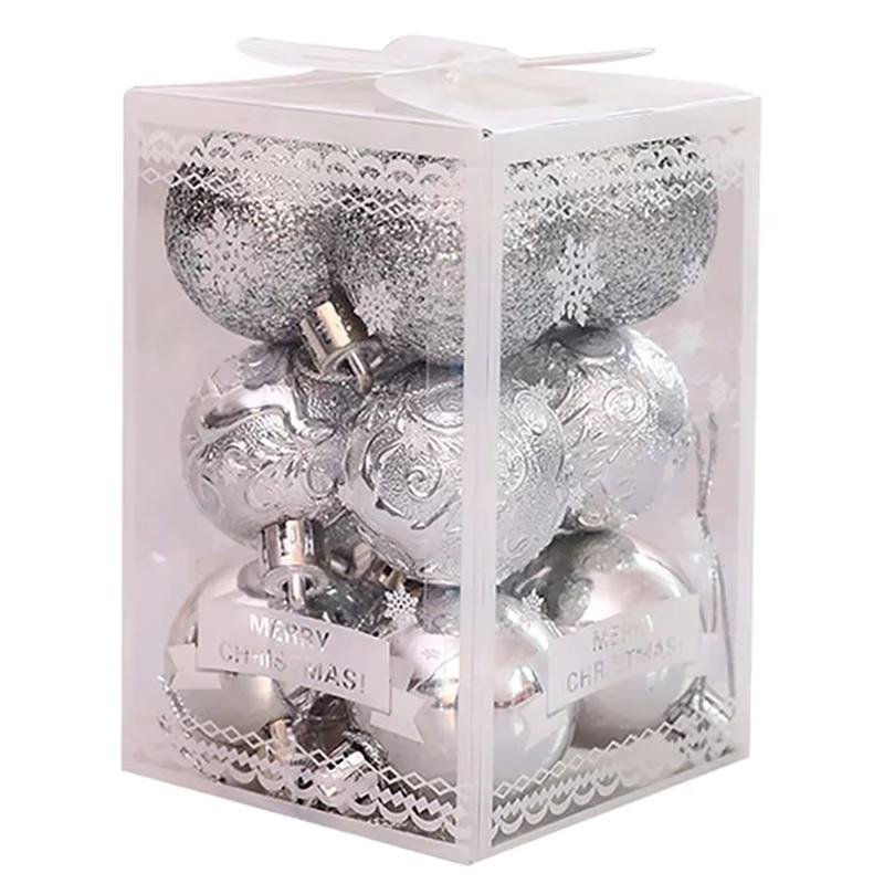 

12Pcs/set Christmas Balls Christmas Tree Decoration Xmas Tree Ball Home Party Gift Hanging Pendant New Year Accessories Ornament 4cm