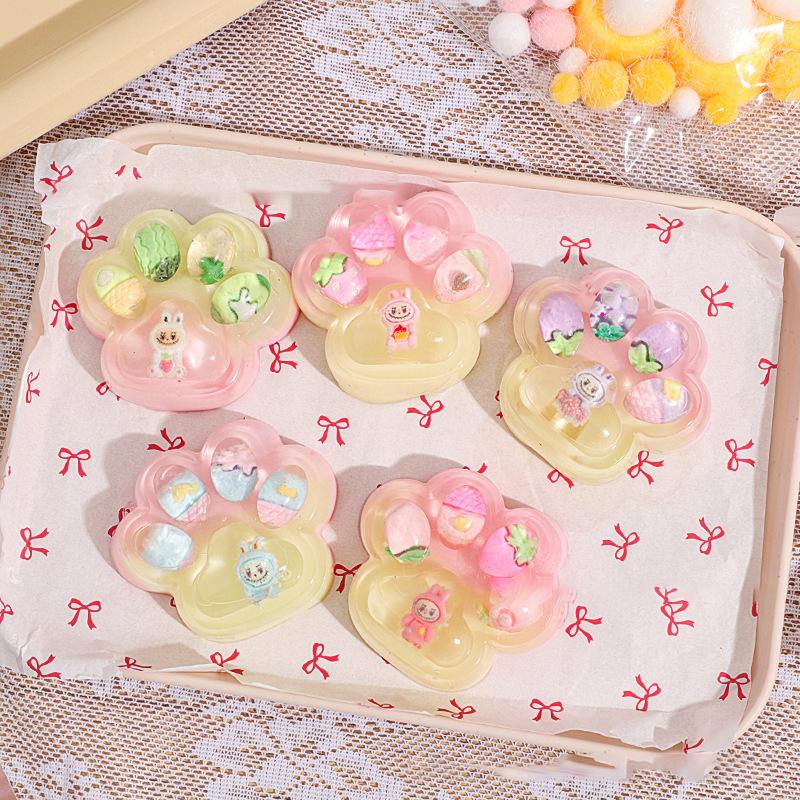 Søt Kattepote Klem Klype Leke Myk Sakte Tilbakesprett Strekk Dekompresjonsleker Barn Voksne Gave