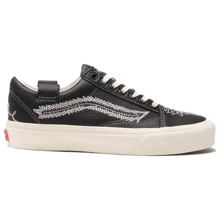 Vans Shane Gonzales X  Old Skool Vlt Lx Durable Breathable Low-Top Skate Shoes Unisex Sneakers Black White VN0A4BVF1KP1
