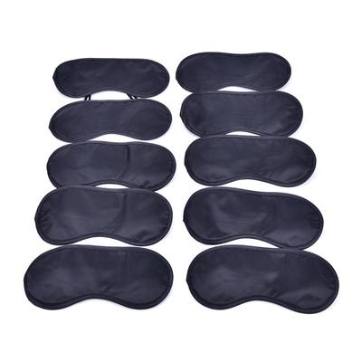 10 Piezas Máscara de Ojos Cubierta Sombra Antifaz Noche Dormir Negro A,