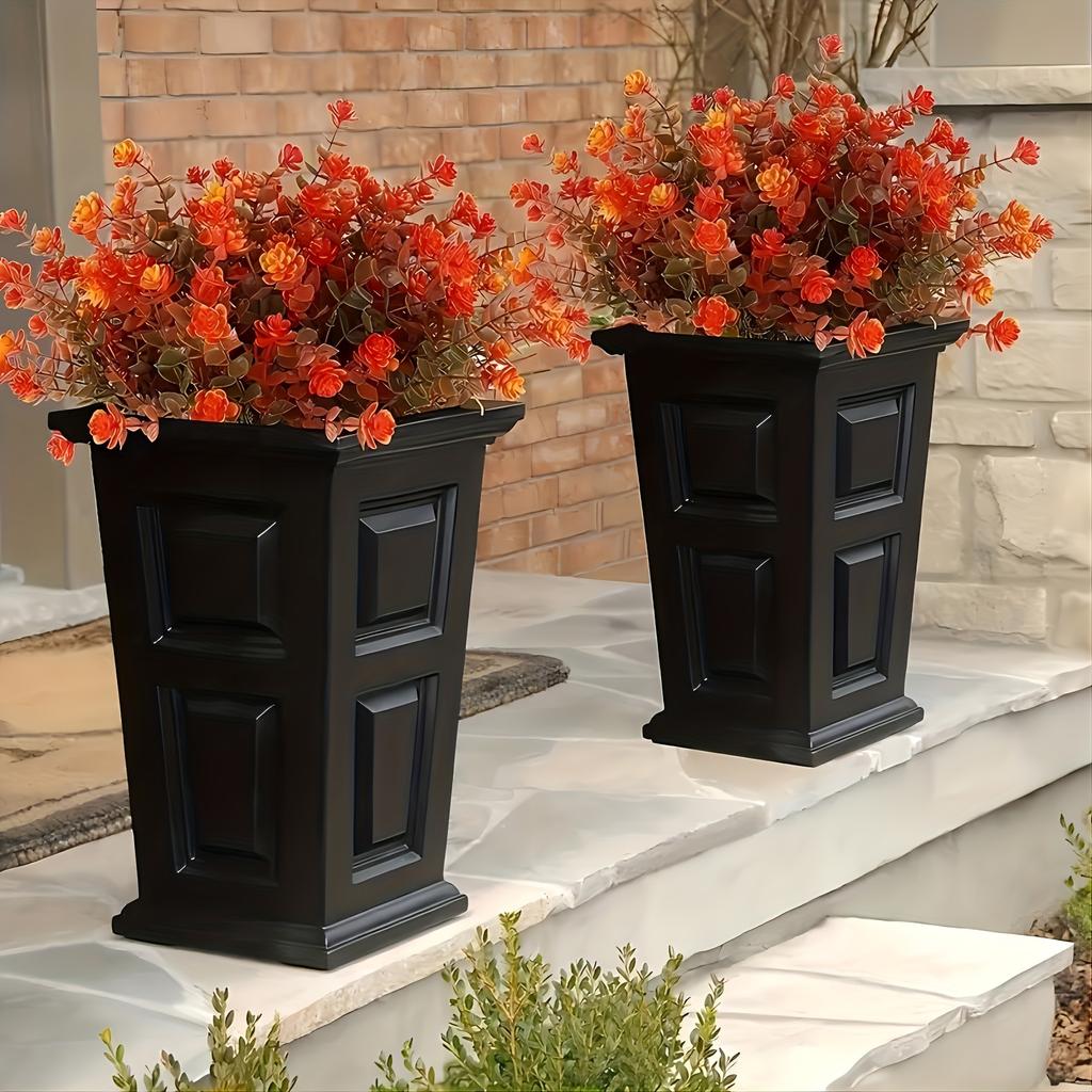 6pcs Uv-Resistant Artificial Fall Flowers - Perfect For Outdoor, Home & Kitchen Decor | Ideal For Thanksgiving, Christmas & Autumn Celebrations