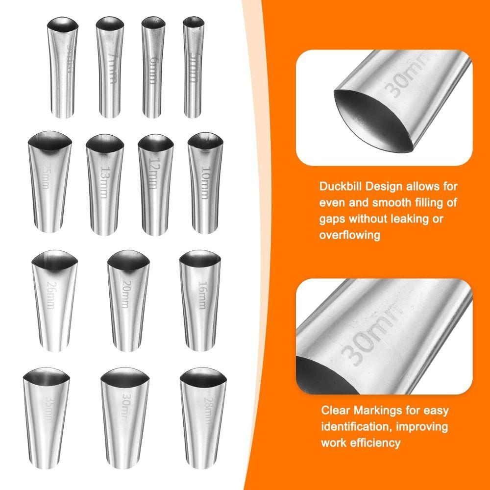 Stainless Steel Caulking Finisher Reusable Caulk Nozzle Caulking Nozzle Kitchen Bathroom