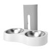 Wall Mounted Pet Feeding Bowl Stainless Steel   Height Double Bowls Wall Pet Dish Feeding Station