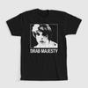 NUOVA T-shirt Drab Majesty Deb Demure a Manica Corta Nera Tutte le Taglie